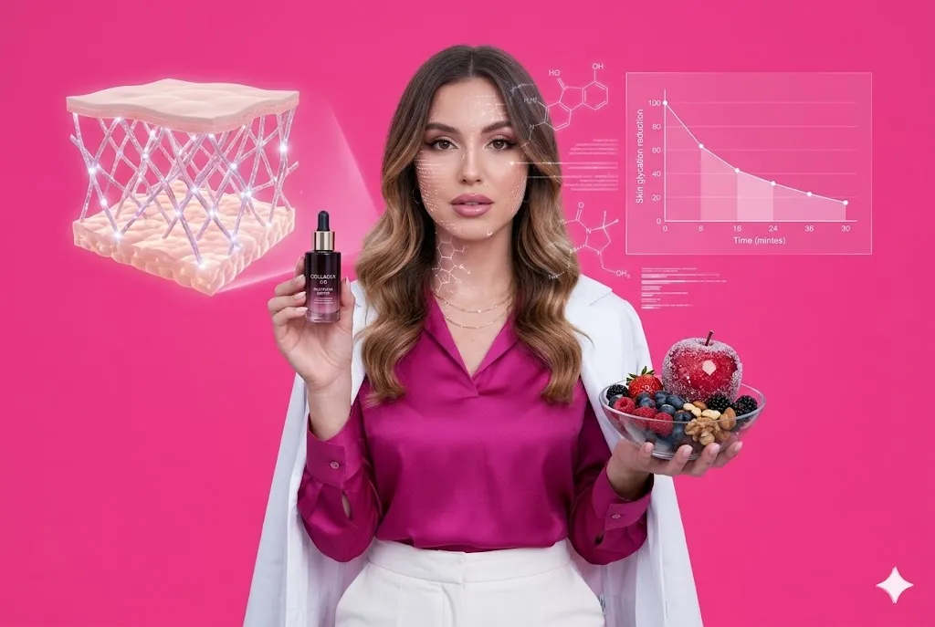 Гликирование кожи 2.0: как составить анти-эйдж рацион и какие сыворотки «склеивают» поврежденные волокна коллагена