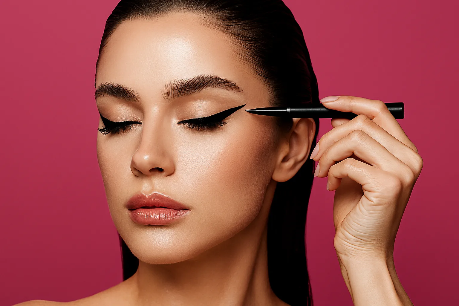 Идеальные стрелки без трафарета: пошаговый лайфхак для выразительного взгляда