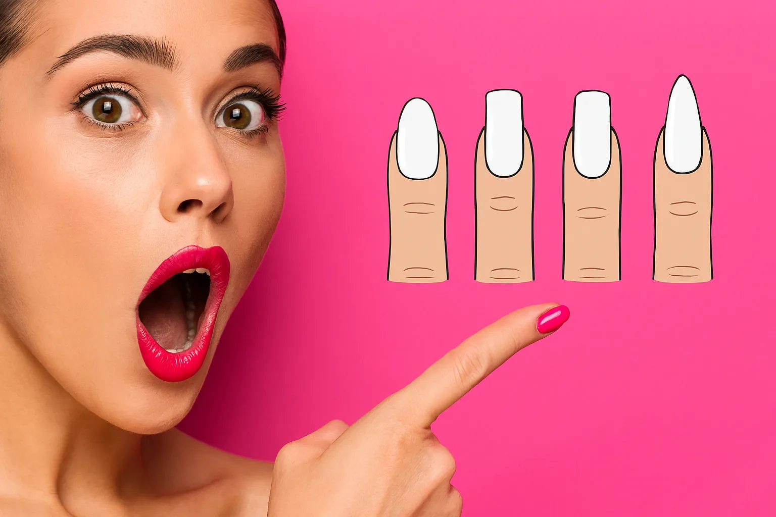 Как выбрать форму ногтей под тип пальцев Как выбрать форму ногтей под тип пальцев