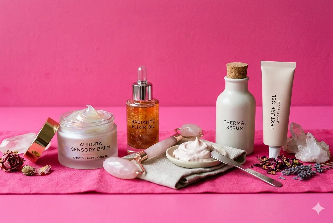 Сенсорная косметика: продукты с эффектами для эмоций (ароматы, текстуры, охлаждение/тепло) Сенсорная косметика: продукты с эффектами для эмоций (ароматы, текстуры, охлаждение/тепло)