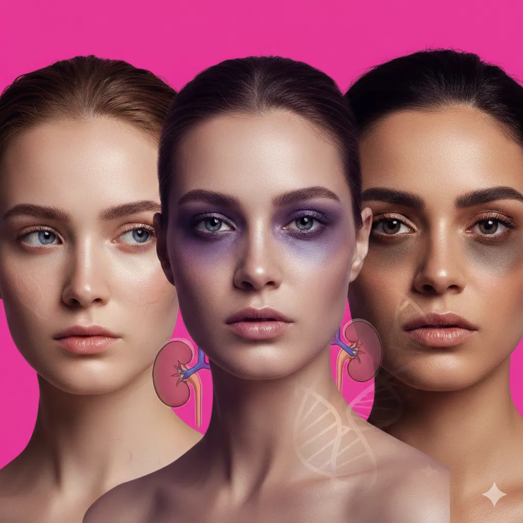 Тёмные круги под глазами: это генетика, почки или тонкая кожа?