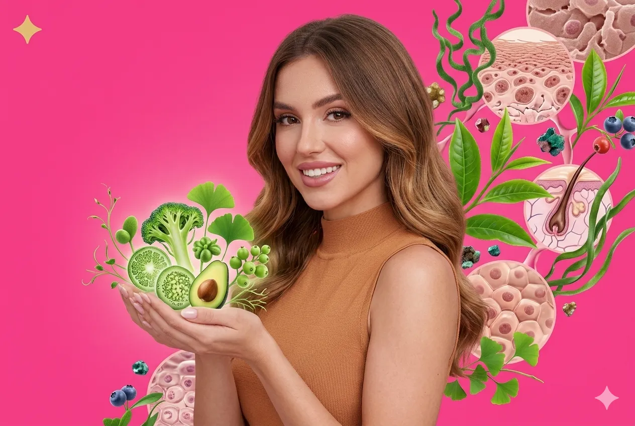 Значение витаминов и минералов из растений в уходе за кожей и волосами